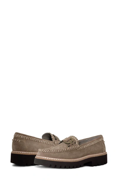 Shop Donald Pliner Bit Loafer In Taupe