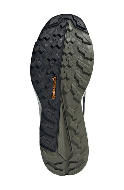 Shop Adidas Originals Terrex Free Hiker Gore-tex® Waterproof Hiking Shoe In Olive/ Silver Green/ Black