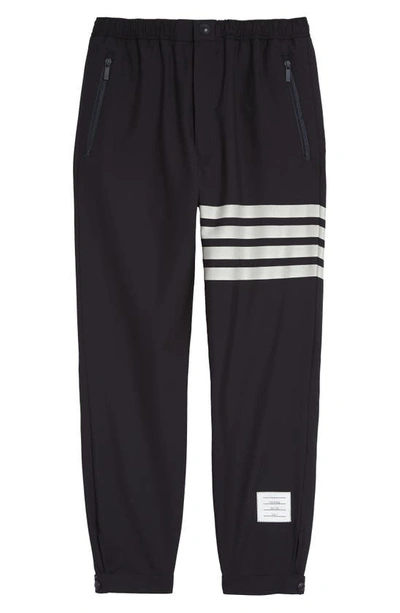 Shop Thom Browne 4-bar Wool Track Pants In Navy