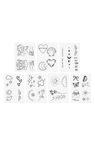 Shop Inked By Dani Angelic Temporary Tattoos In Black