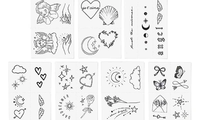 Shop Inked By Dani Angelic Temporary Tattoos In Black