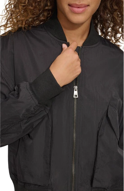 Shop Levi's Techy Nylon Bomber Jacket In Black