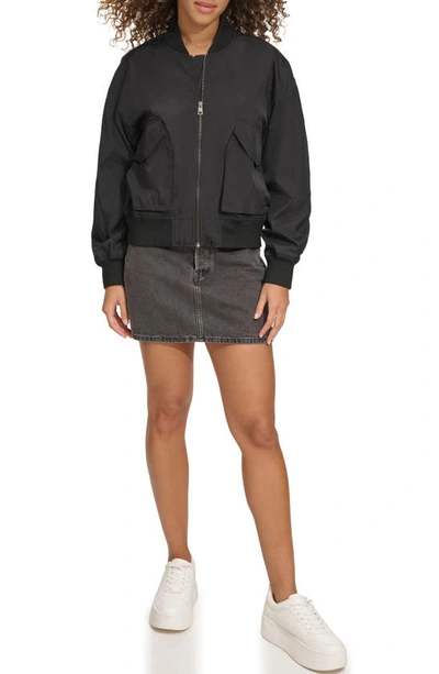 Levi's Techy Nylon Bomber Jacket In Black