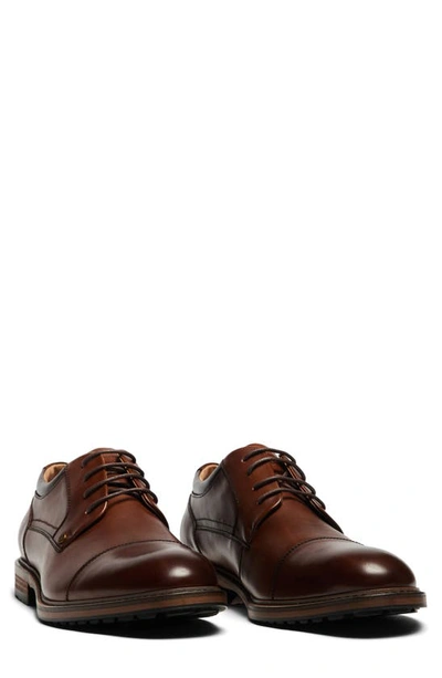 Rodd & Gunn Men's Darfield Leather Derby Shoes In Amaretto