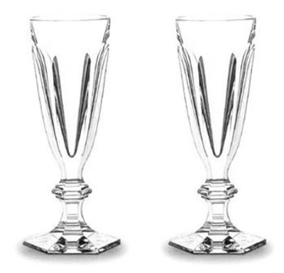 Baccarat Crystal Harcourt 1841 Champagne Flute - Clear - Set Of 2 In Champagne