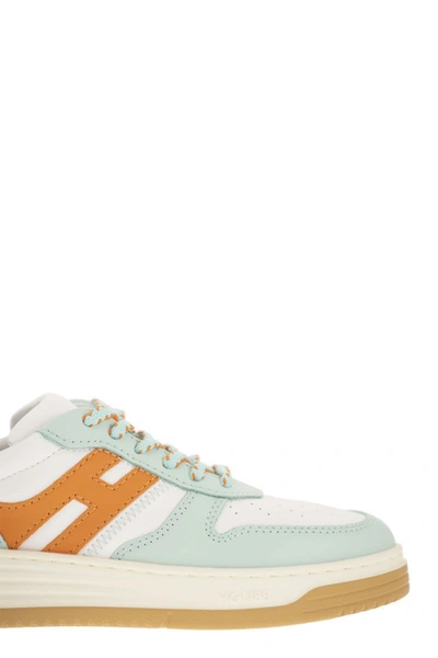 Shop Hogan Sneakers H630 In Green/orange