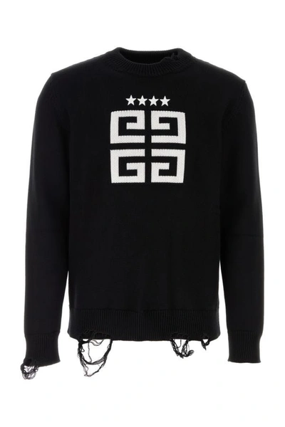 Shop Givenchy Man Black Cotton Sweater