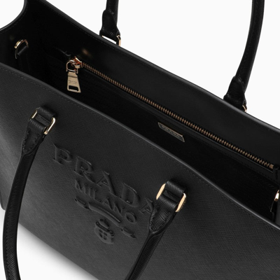 Shop Prada Black Saffiano Leather Bag Women