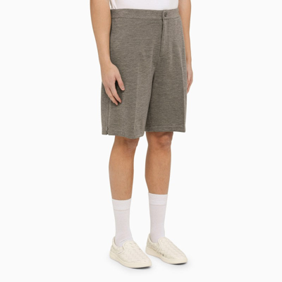 Shop Thom Browne Grey Bermuda Shorts In Virgin Wool Men In Gray