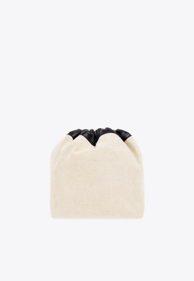 Jil Sander Dumpling Bucket Shoulder Bag In Beige