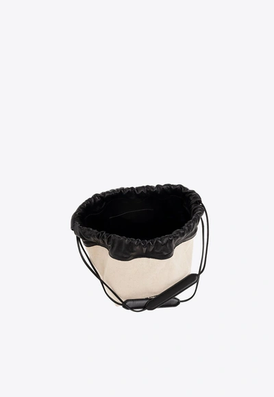 Jil Sander Dumpling Bucket Shoulder Bag In Beige