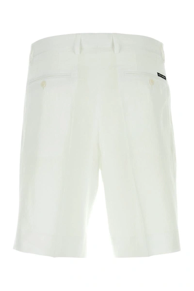 Shop Dolce & Gabbana Shorts In Whiteottic