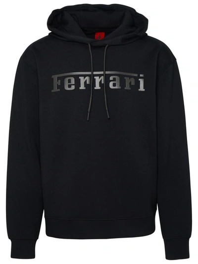 Shop Ferrari Sweatshirt Capp.logo In Black