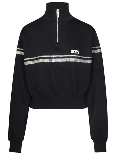 Shop Gcds Bling Sweatshirt In Black