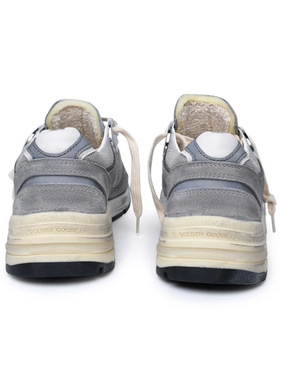 Shop Golden Goose Grey Suede Blend Sneakers