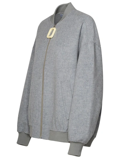Shop Jw Anderson J.w. Anderson Bomber Over In Grey