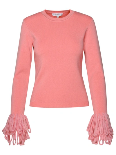 Shop Jw Anderson J.w. Anderson Pink Wool Blend Sweater
