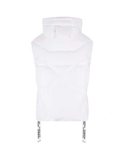 Shop Khrisjoy Khris Iconic Padded Gilet In White