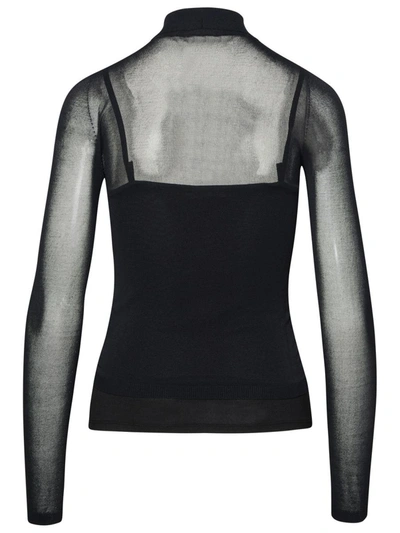 Shop Max Mara Black Viscose Blend Sweater