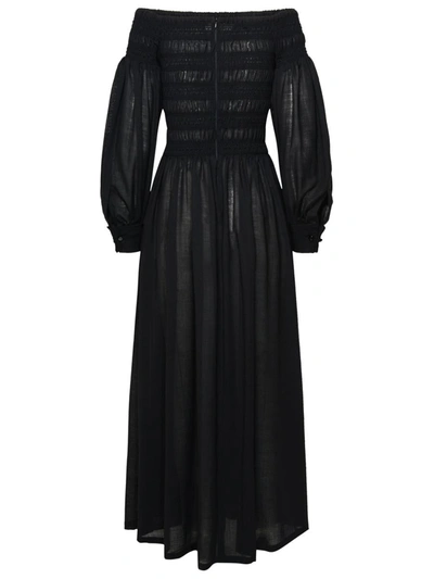 Shop Max Mara Black Virgin Wool Dress