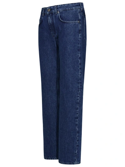 Shop Off-white '90s' Blue Cotton Jeans