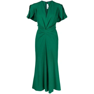 Shop Victoria Beckham Dresses In Green