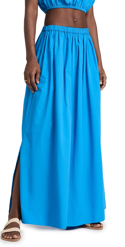 Shop Playa Lucila Maxi Skirt Blue