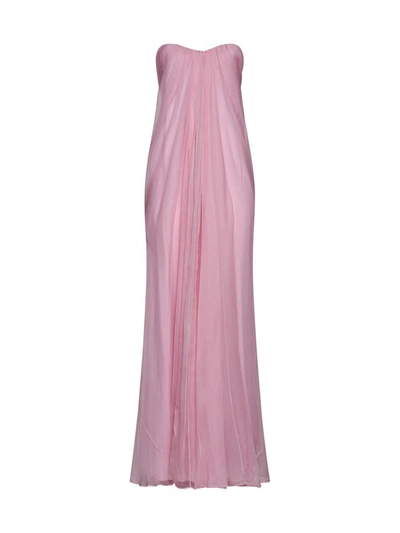 Shop Alexander Mcqueen Dresses In Pale Pink
