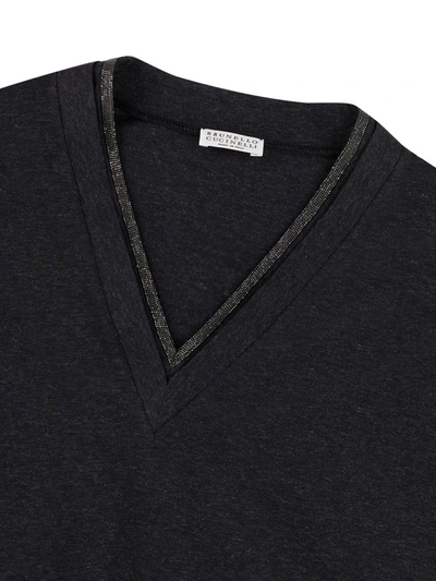 Shop Brunello Cucinelli T-shirt And Polo In Anthracite