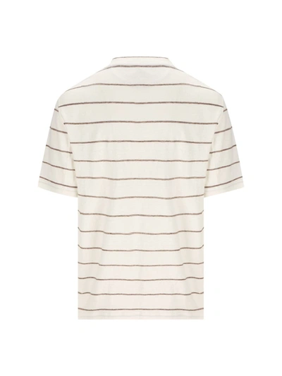 Shop Brunello Cucinelli T-shirt And Polo In Cigar