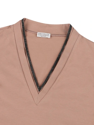 Shop Brunello Cucinelli T-shirt And Polo In Coyote
