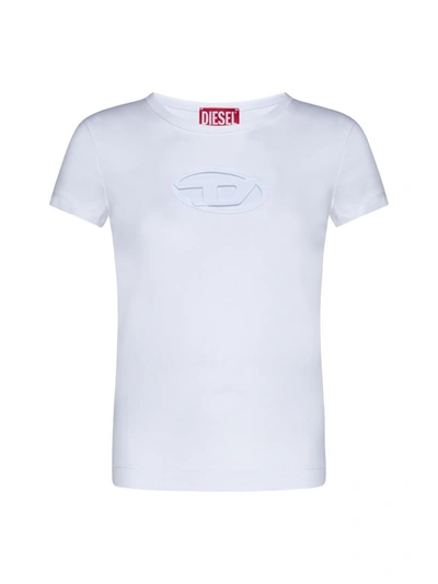 Shop Diesel T-shirts And Polos In White