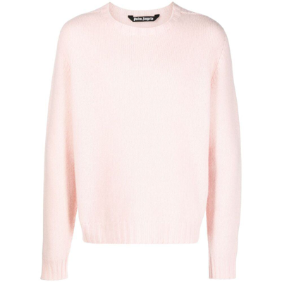 Shop Palm Angels Sweaters In Pink/white
