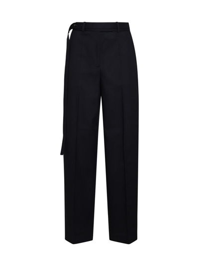 Shop Rohe Trousers In Blue