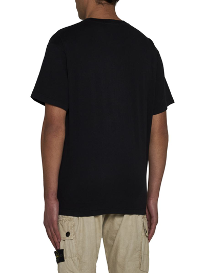 Shop Stone Island T-shirts And Polos In Black