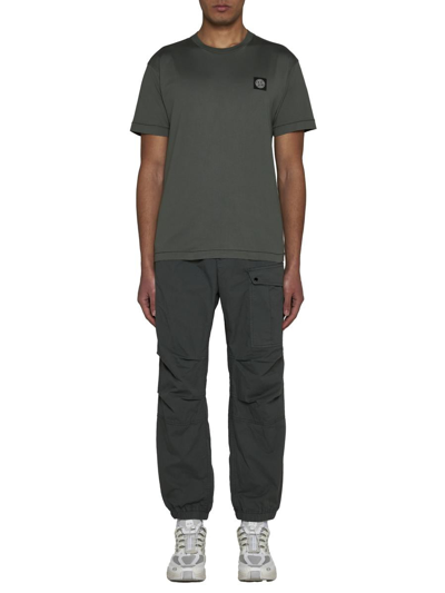 Shop Stone Island T-shirts And Polos In Musk