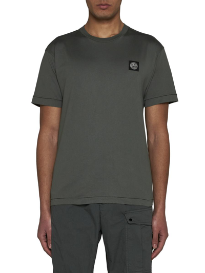Shop Stone Island T-shirts And Polos In Musk