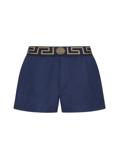 Shop Versace Underwear Sea Clothing In Blue Gold
