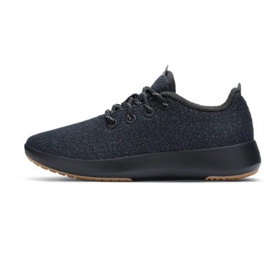 Shop Allbirds Women's Wool Runner Mizzles In Black