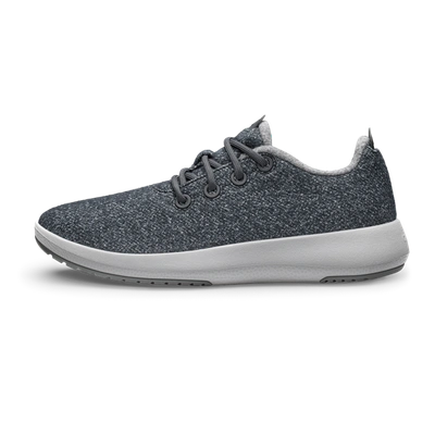 Shop Allbirds Women's Wool Runner Mizzles In Dark Grey