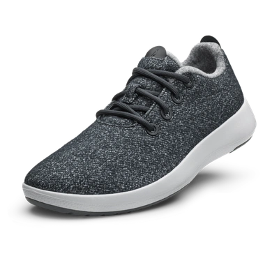 Shop Allbirds Women's Wool Runner Mizzles In Dark Grey