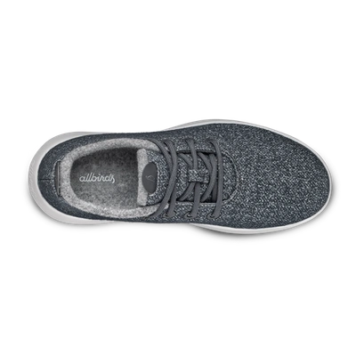 Shop Allbirds Women's Wool Runner Mizzles In Dark Grey