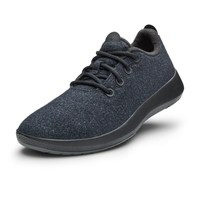 Shop Allbirds Women's Wool Runner Mizzles In Black