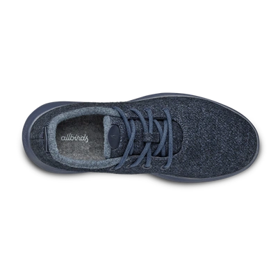 Shop Allbirds Women's Wool Runner Mizzles In Dark Blue