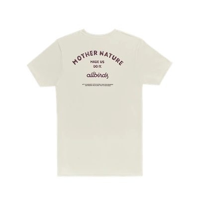 Shop Allbirds Men's Recycled Tee In Mother Nature - Natural White