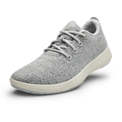 Allbirds Womens Medium Grey Tree Runner Go Blizzard Logo-embroidered Organic-cotton Canvas Low-top T In Light Grey