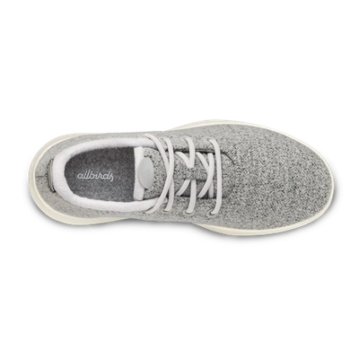 Allbirds Womens Medium Grey Tree Runner Go Blizzard Logo-embroidered Organic-cotton Canvas Low-top T In Light Grey