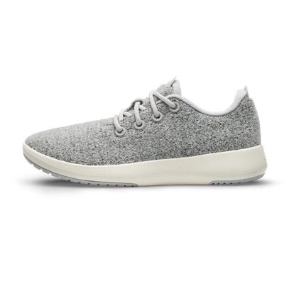 Allbirds Womens Medium Grey Tree Runner Go Blizzard Logo-embroidered Organic-cotton Canvas Low-top T In Light Grey