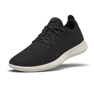 Allbirds Wool Runner Fluff Sneaker In True Black