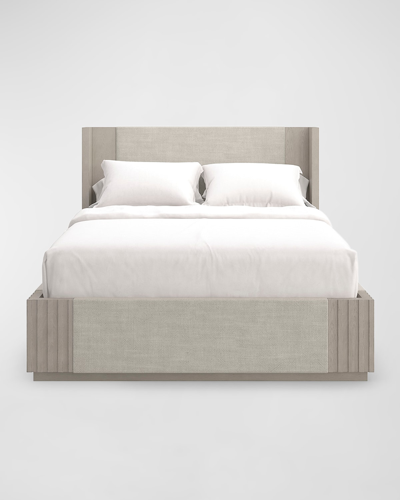 Shop Caracole Azure Queen Bed In Fossil
